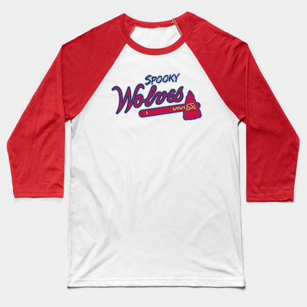 Spooky Wolves (baseball) Baseball T-Shirt by SpookyWolves